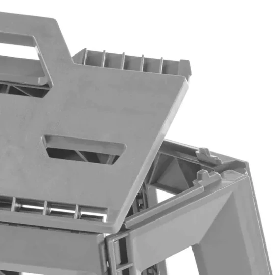 Keeeper Klappbarer Hocker Tom Klappstuhl für draußen – Silber